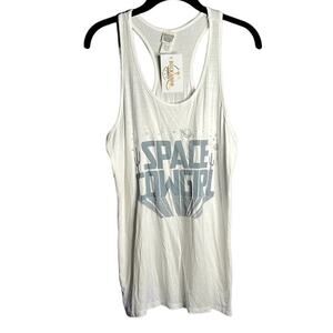 Space Cowgirl Graphic Racerback Tank Top Size Large